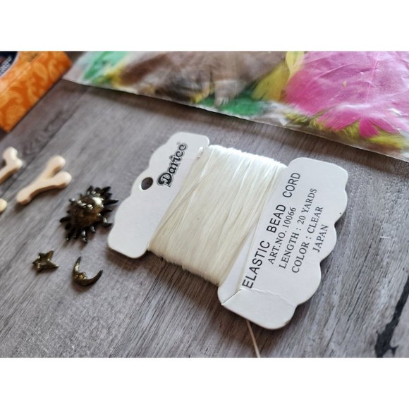 3D Lot Scrapbook Embellishments Ribbons Petals Feathers Flowers Retired NEW #49 - Picture 11 of 14